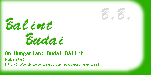 balint budai business card